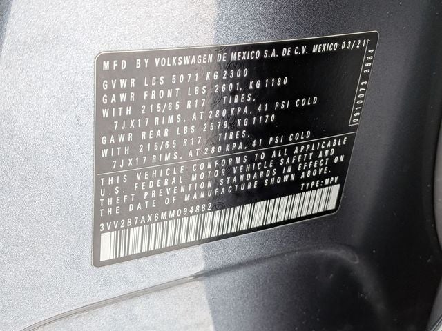 2021 Volkswagen Tiguan 2.0T SE