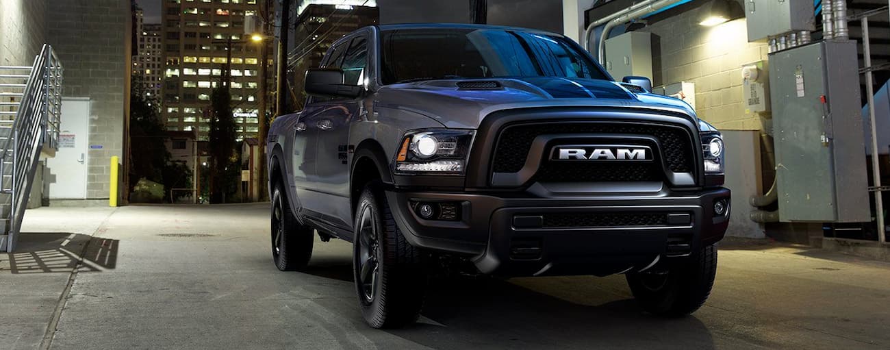 Black 2019 Ram 1500 Classic parked on a driveway.